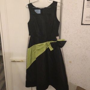 Prada taffeta Black sleeveless Dress